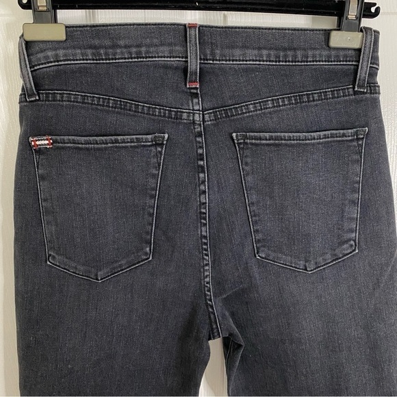 Alice + Olivia Skinny Leg Black Jeans Multicolor Crystals Print Mid-Rise size 28 - Picture 10 of 16